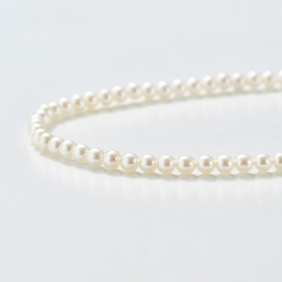 ≪4.5mm≫ エリタージュ SV アコヤベビーパール ネックレス ジュエリー アクセサリー シルバー製 J12608 ディノスの画像