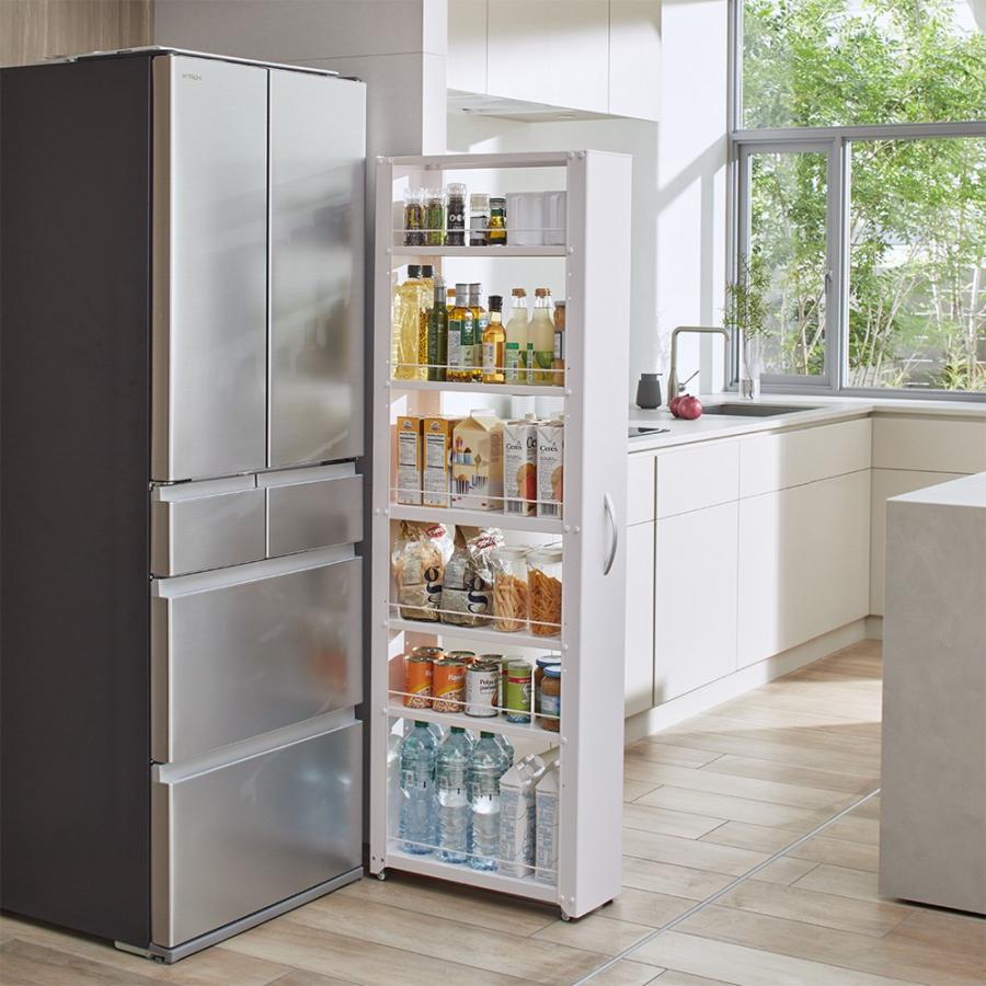 キッチンストッカー 隙間収納 キッチン収納 ［幅15奥行58高さ165.4cm］ キッチンストッカー 隙間収納 キッチン収納 ［幅15奥行58高さ165.4cm