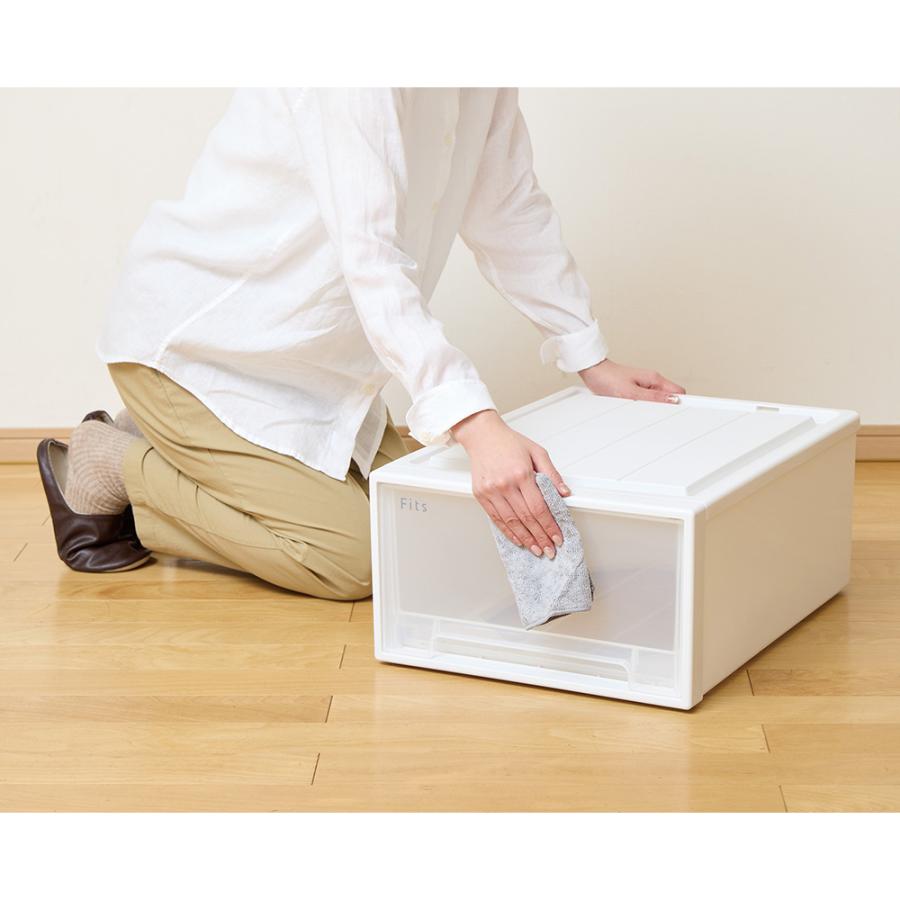 Fits フィッツ収納ケース クローゼットタイプ 奥行53cm幅44cm高さ30cm 2個組 小物収納 フリーボックス 収納ボックス 644909の画像
