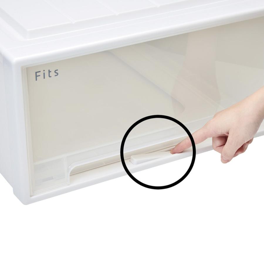 Fits フィッツ収納ケース クローゼットタイプ 奥行53cm幅44cm高さ30cm 2個組 小物収納 フリーボックス 収納ボックス 644909の画像