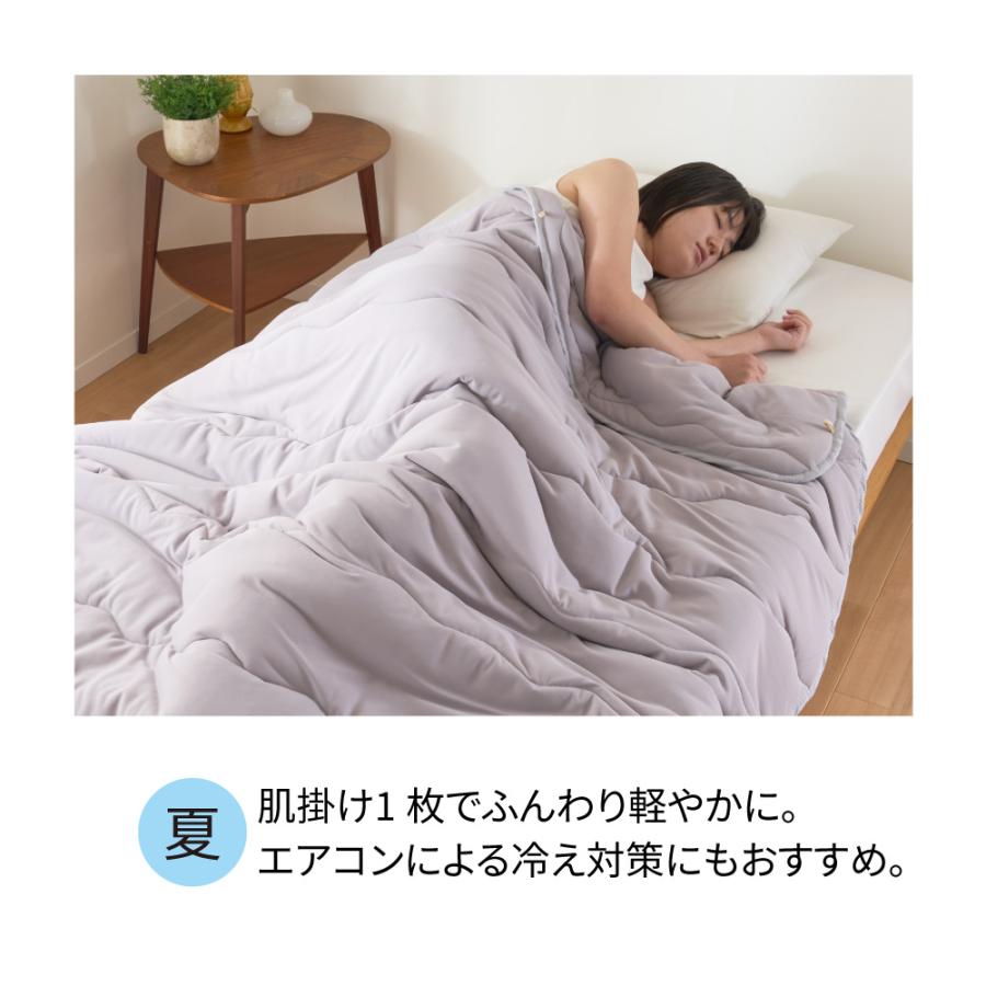 dinos - ふとん ≪ダブルロング≫ 寒がりさんにも難しいさんにも楽になること シンサレート（TM）を当てはめるした布団続きもの 2枚合わせ掛け布団 掛け布団 625022 ディノス