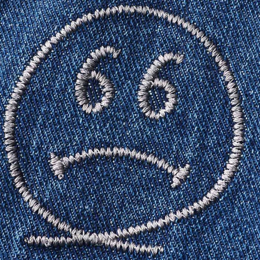 お洒落 ファッション ジャケット ショートジャケット ニコちゃん刺しゅう デニムジャケット A 注目の Karmagazine Net