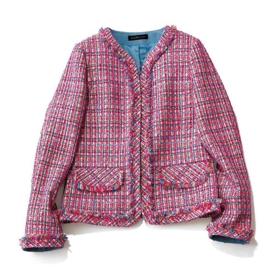 現品限り一斉値下げ ファッション ジャケット ツイードジャケット イタリア素材 ファンシーツイード ジャケット その他ジャケット 色 色はありません Reflect Com Pl