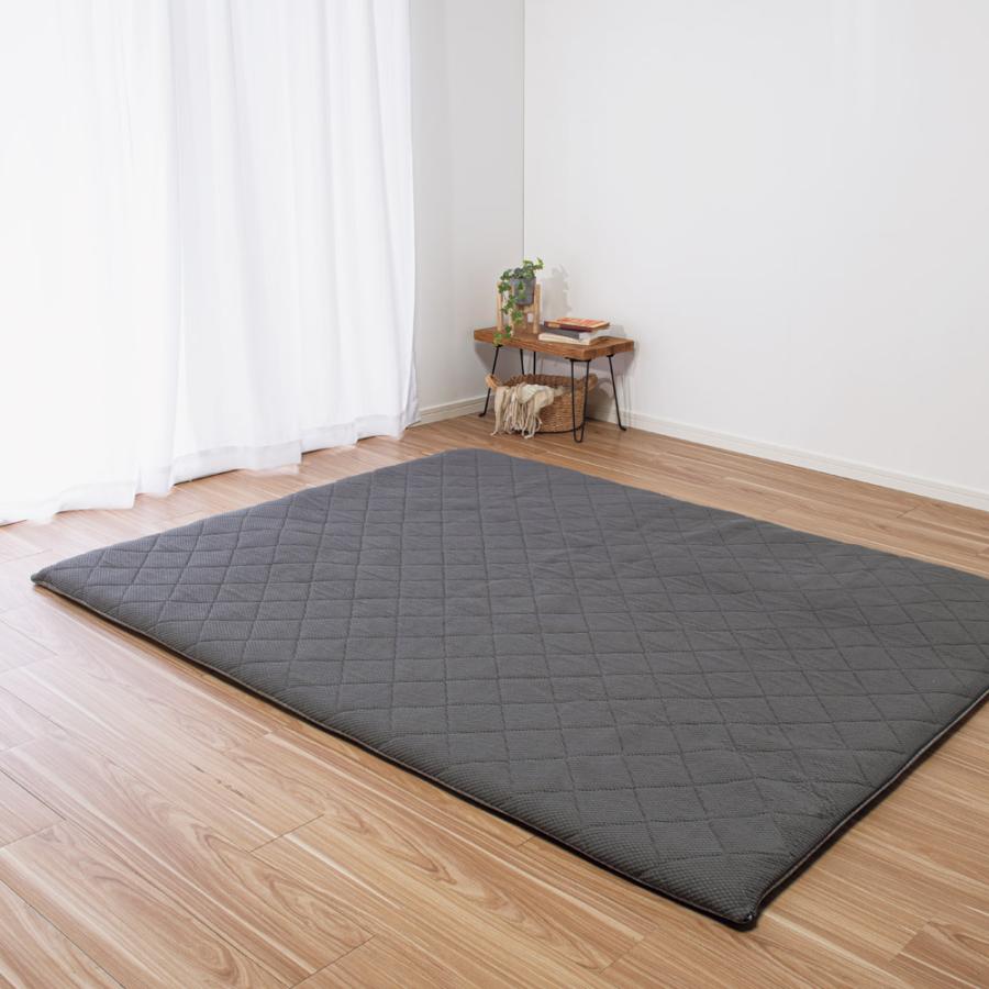 洗える ラグ カーペット 東洋紡 ≪約155×155cm≫ ブレスエアー（R）ラグ カーペット ラグ