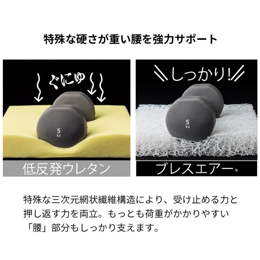 dinos 三つ折り 敷布団 ≪シングル≫朝が違う。リッチな寝心地！ブレス