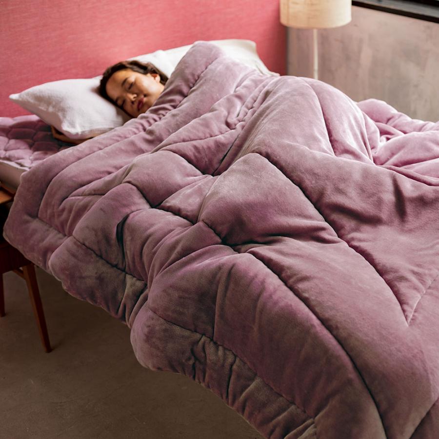 ディノス　ヒートループ　掛敷セットs dinos（ディノス） 毛布 敷きパッド セット 厚手 極厚 静電気防止