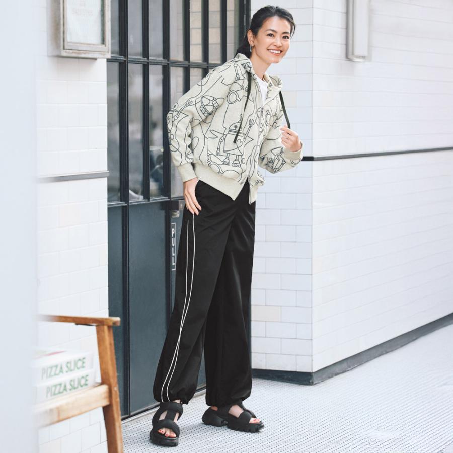クロスライン入り ストレッチパンツ パンツ イージーパンツ 177802 ディノスの画像