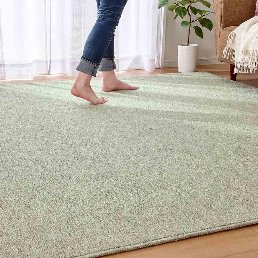 ≪約200×250cm≫ ウール100％ラグ カーペット ラグ マット カバー 625621