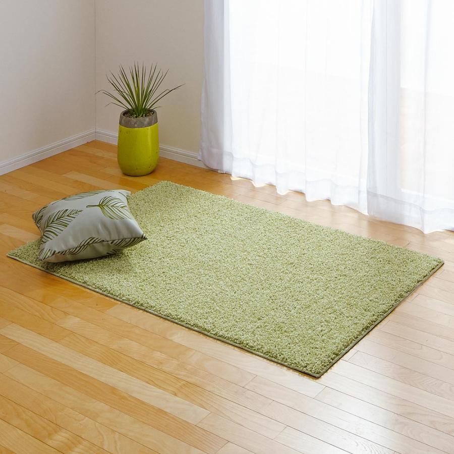 dinos（ディノス） ≪約190×190cm≫ 防ダニミックスシャギーラグ