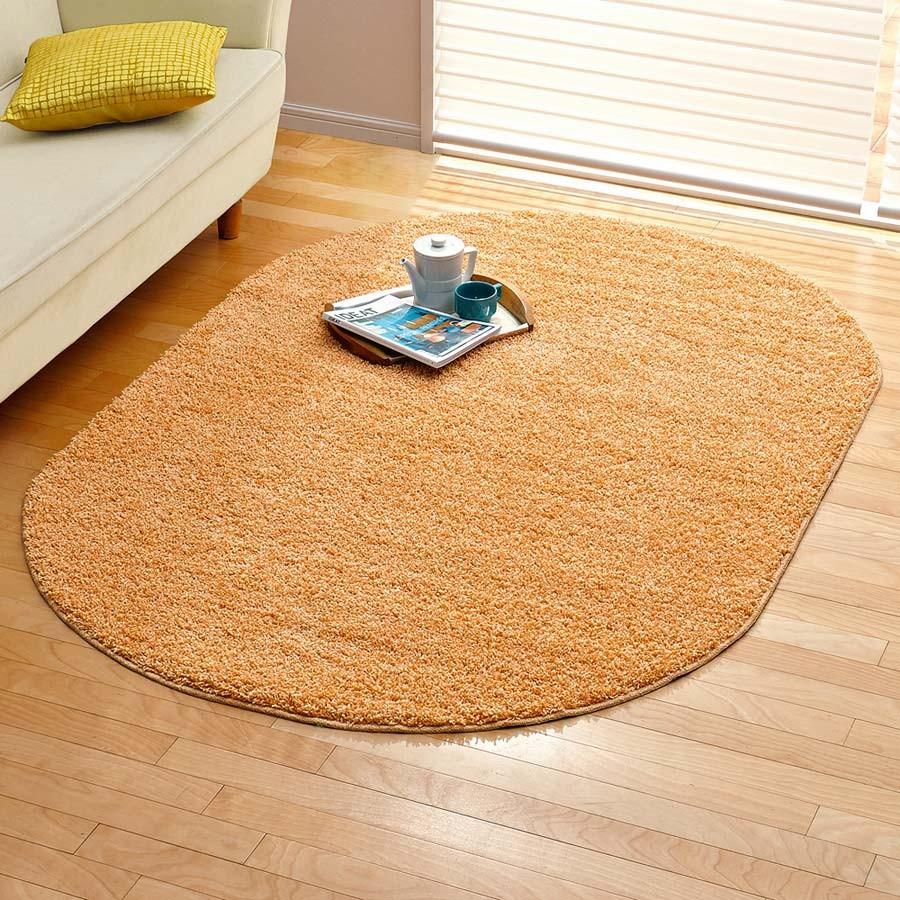 カーテン 敷物 ソファカバー カーペット ラグ マット 洗えるラグ 円形 径約190cm 防ダニミックスシャギーラグ 円形 オーバル ディノス Paypayモール店 通販 Paypayモール