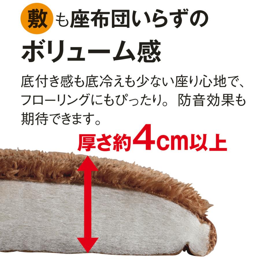 ≪【正方形】190×190cm≫ もこふわマイクロファイバーのシープ調ふっくらこたつシリーズ こたつ敷き布団 こたつ こたつ敷布団 611164_5