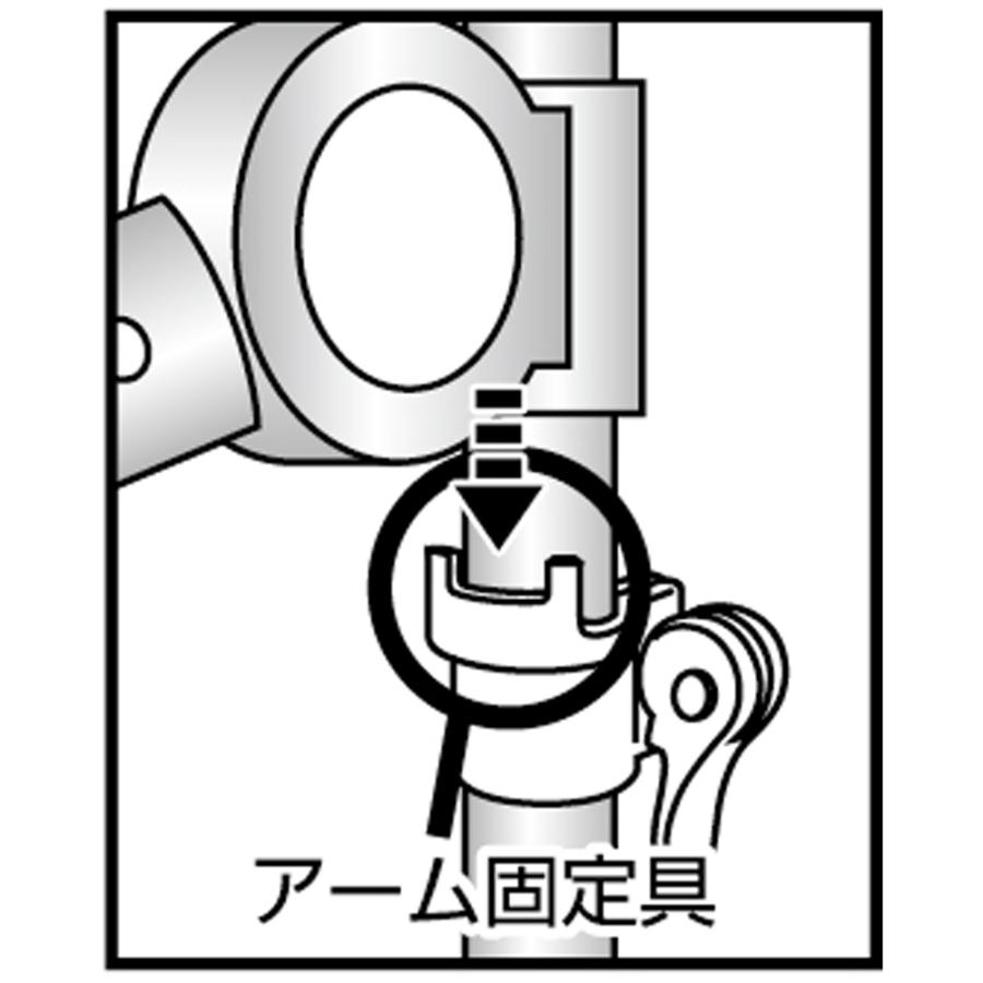 洗濯用品 アイロン 室内物干し 屋外 室内 屋外兼用 「どこでもポール」ワンタッチつっぱり物干し アーム3本（屋内・屋外兼用） 天井高168-280cm対応 813571｜dinos｜04