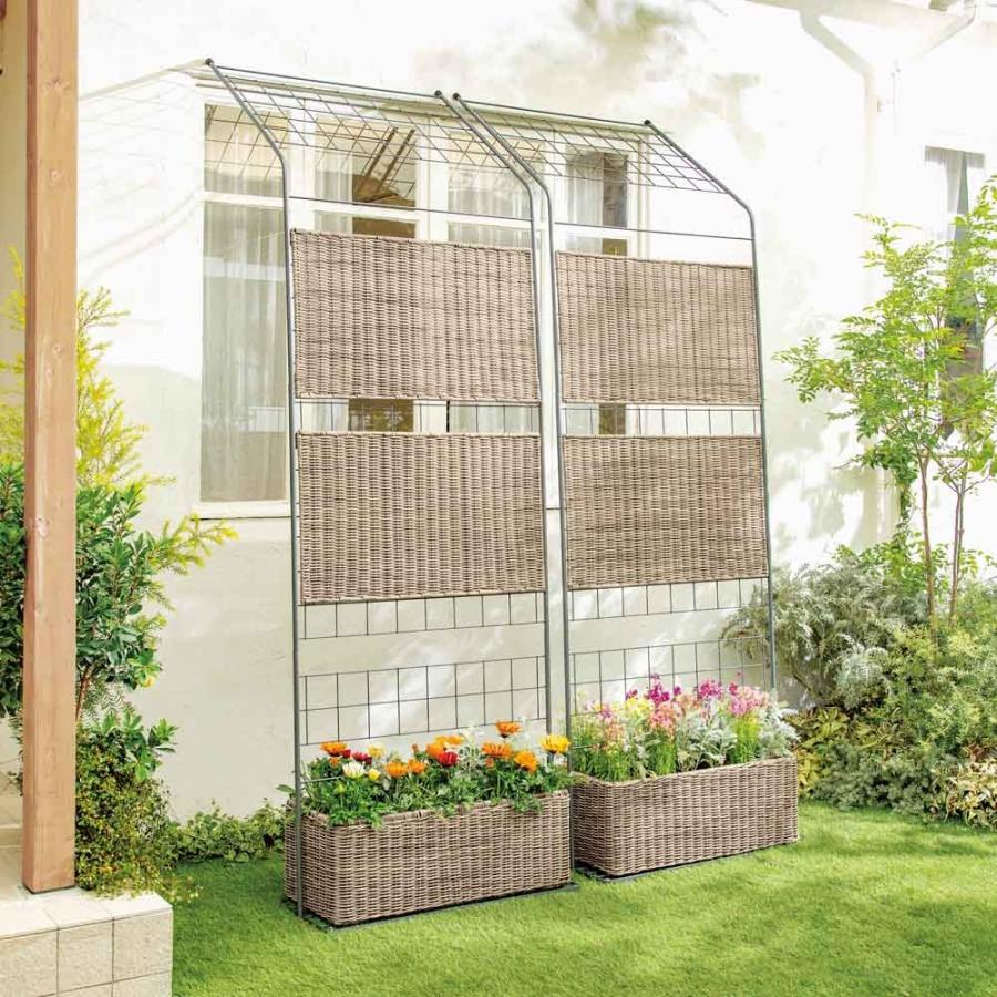 ガーデニング フラワー ガーデニング用品 エクステリア フェンス ラティス トレリス ラタン調目隠しパネル1枚 G ディノス Paypayモール店 通販 Paypayモール