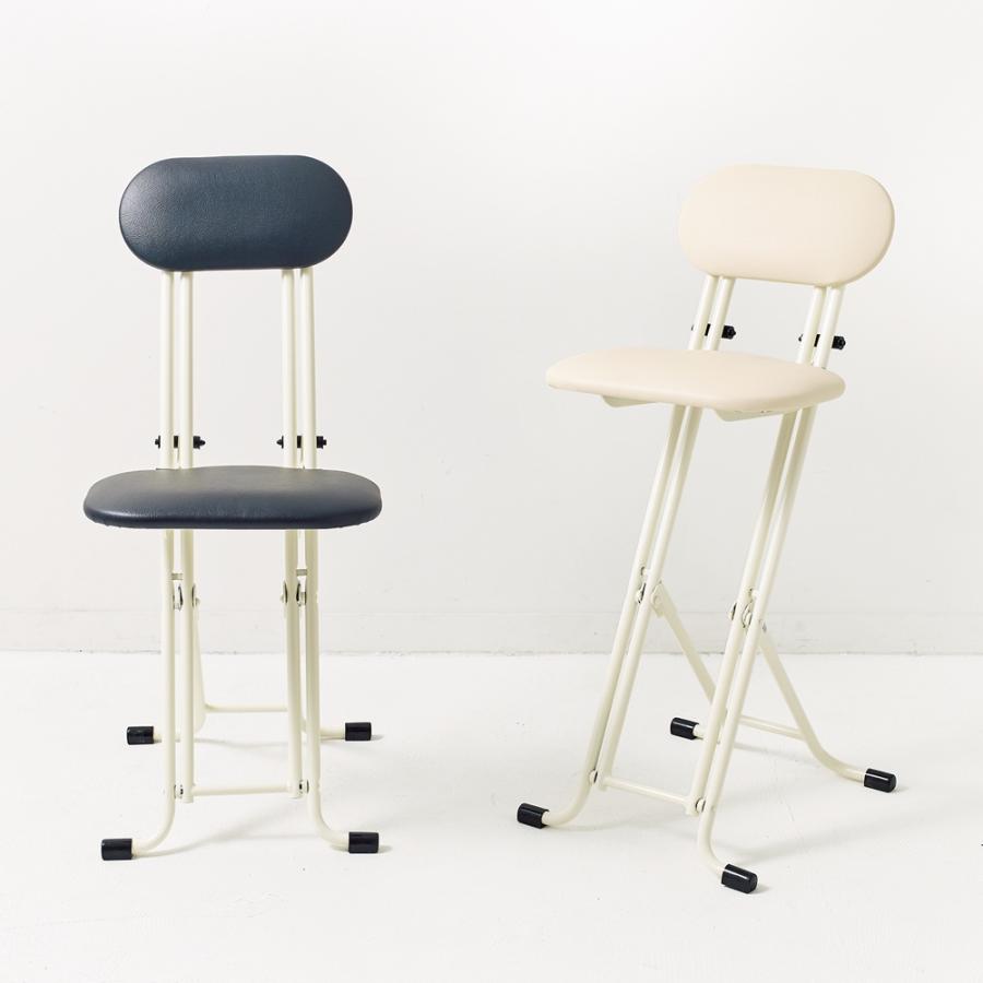 椅子/チェア ディノス 折りたたみスツールﾗﾀﾝ座面付 椅子 ダイニング42cm