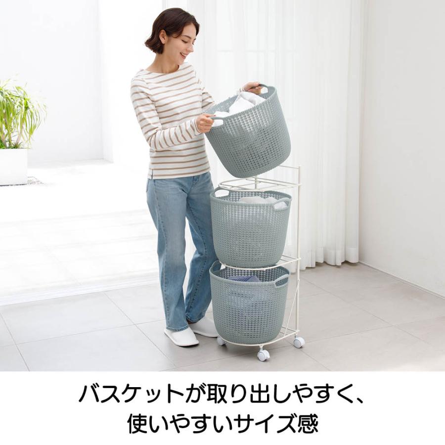 CURVER CURVER/カーバー ニット調ランドリーワゴン＋バスケットセット