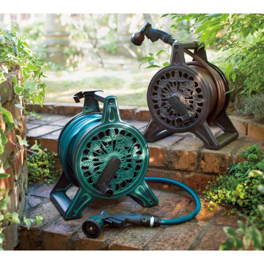 想像を超えての ガーデニング フラワー ガーデニング用品 エクステリア ホース ホースリール 30m エレガントローズホースリール G 注目ブランド Zoetalentsolutions Com