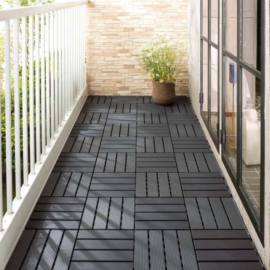 ガーデニング フラワー ガーデニング用品 エクステリア ガーデニンググッズ ベランダに 樹脂製マット木調ライン6枚 G ディノス Paypayモール店 通販 Paypayモール