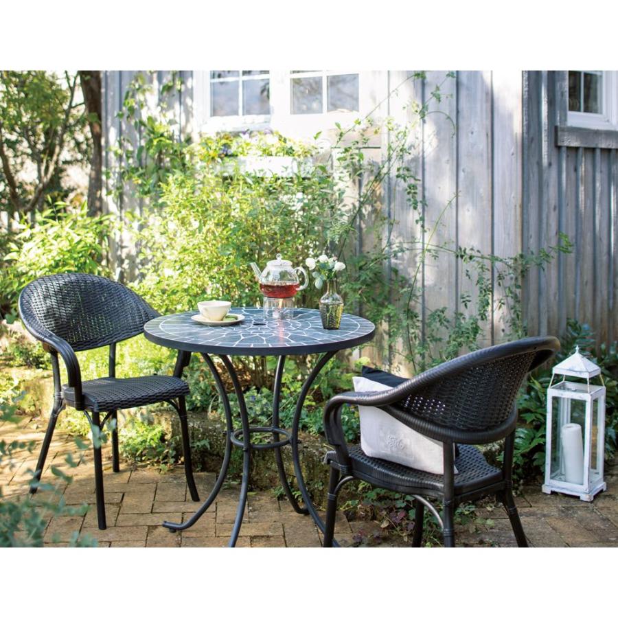 dinos（ディノス） グリーンモザイクテーブル径75cm ガーデン