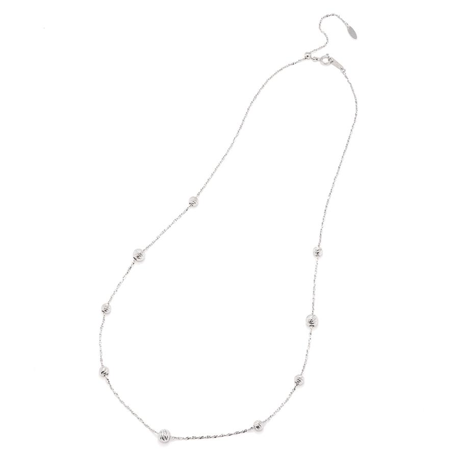 ≪70cm≫ Pt カットボール スライドネックレス ジュエリー アクセサリー プラチナ製 163609_5