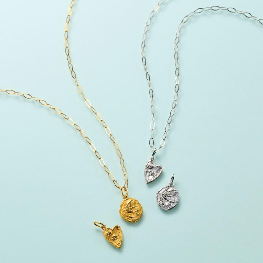 純金 コイン ペンダントヘッド（ツバメ） ジュエリー アクセサリー ペンダントトップ チャーム J12719 ディノスの画像