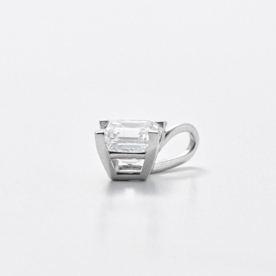 ≪1ct≫ Pt ラボグロウンダイヤ アッシャーカット ペンダントヘッド ジュエリー アクセサリー ダイヤモンド J11203 ディノスの画像