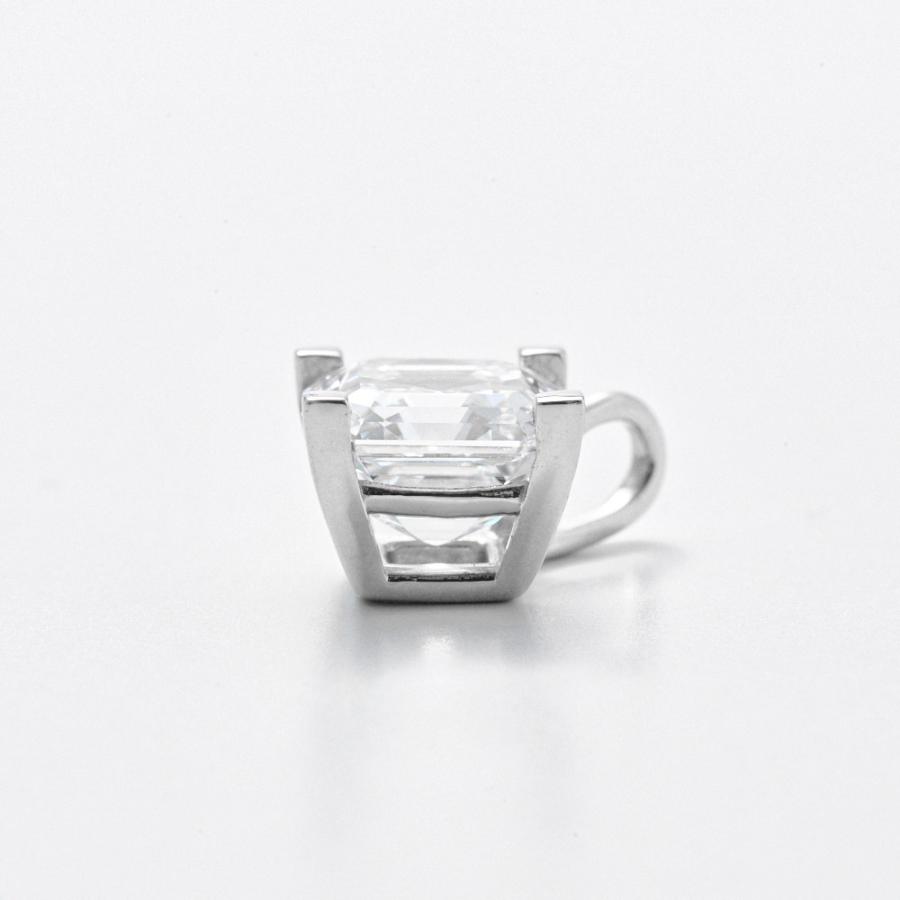 ≪1ct≫ Pt ラボグロウンダイヤ アッシャーカット ペンダントヘッド ジュエリー アクセサリー ダイヤモンド J11203 ディノスの画像