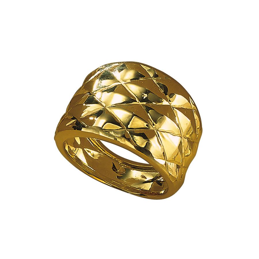 アクセサリー ゴールド製 UNOAERRE/ウノアエレ K18 デザインリング  