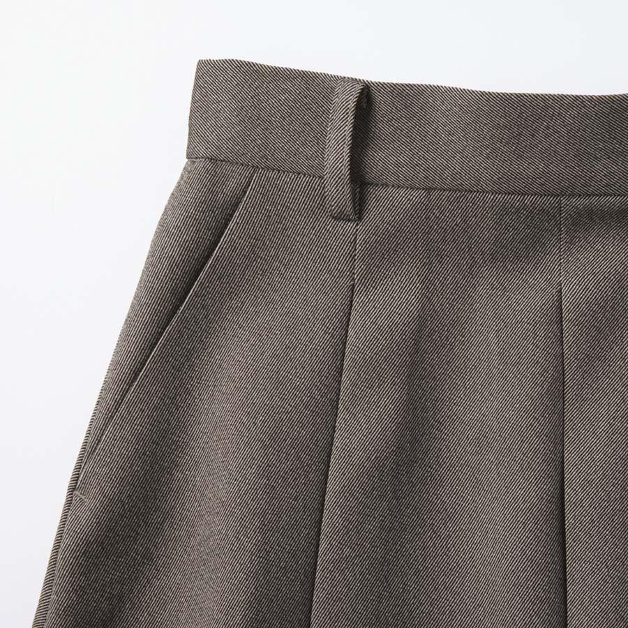 ツイード調 ボンディング タックスカート スカート フレアスカート