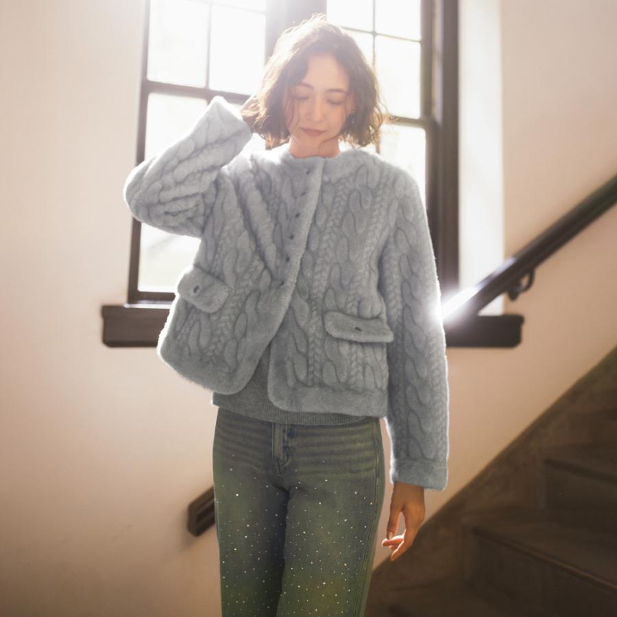 ラインストーン使い ストレート デニムパンツ サステナブル 133003