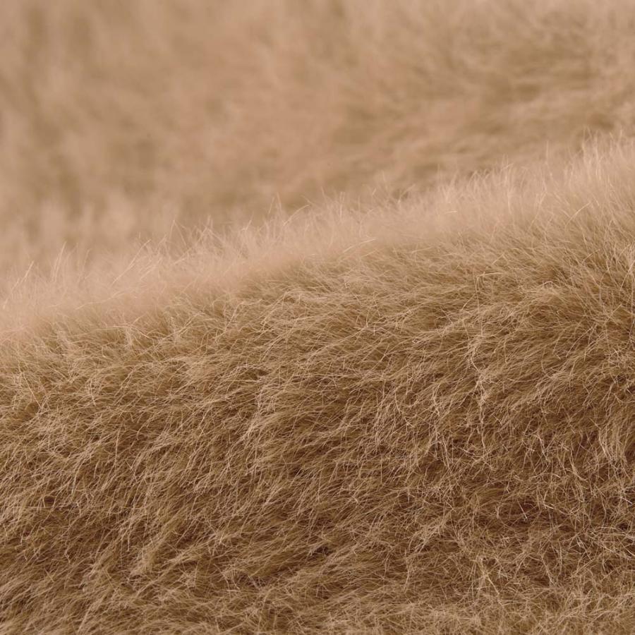 dinos（ディノス） 異素材ドッキング フェイクファー ベスト