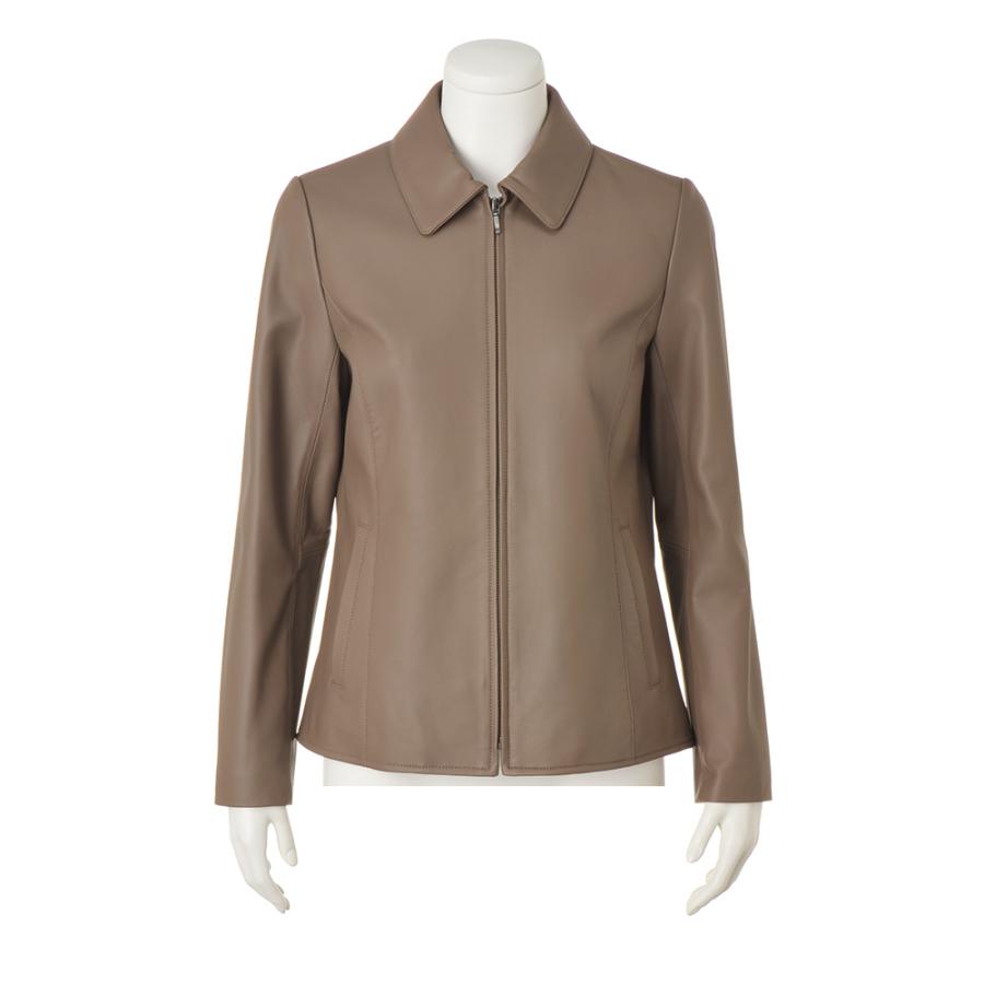 dinos（ディノス） イタリアンラムレザー ライダース風 ブルゾン