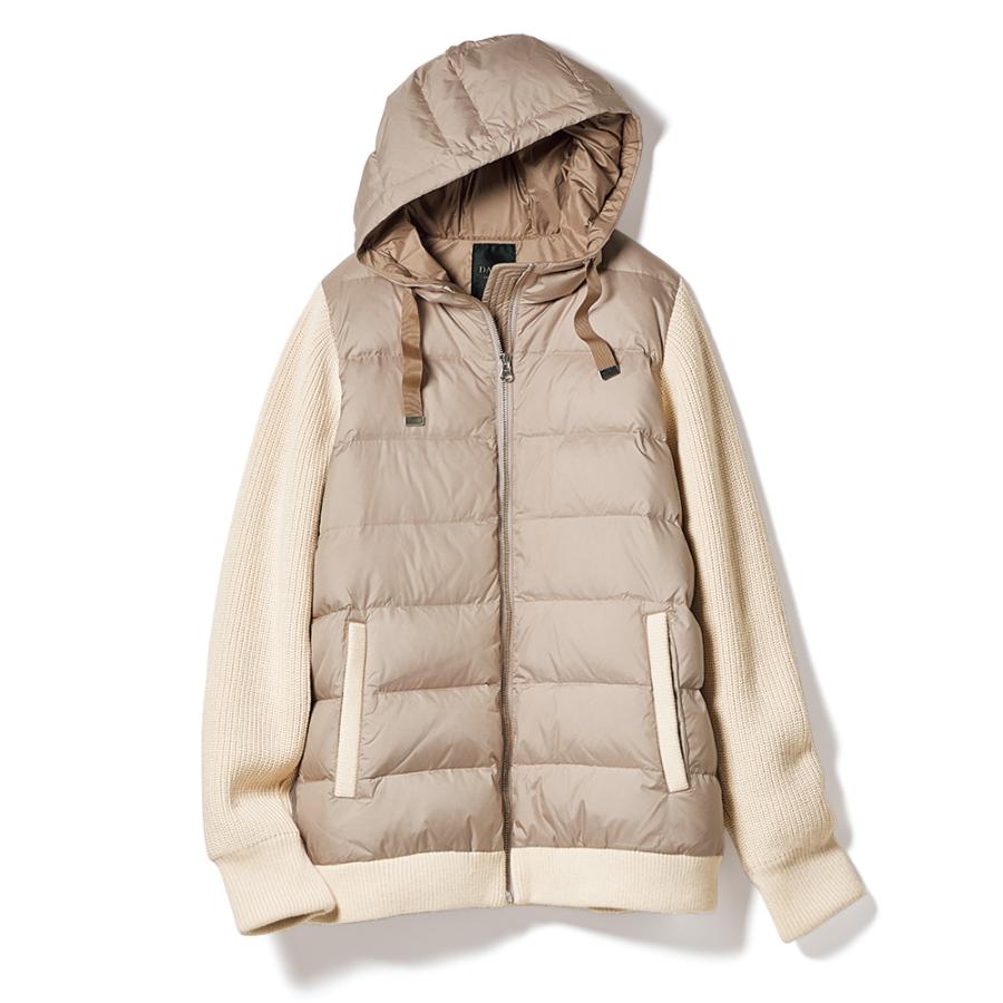 ニットコンビ ダウンブルゾン ニット セーター ニットジャケット