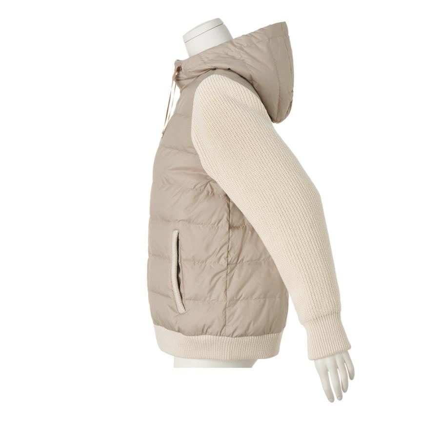 ニットコンビ ダウンブルゾン ニット セーター ニットジャケット