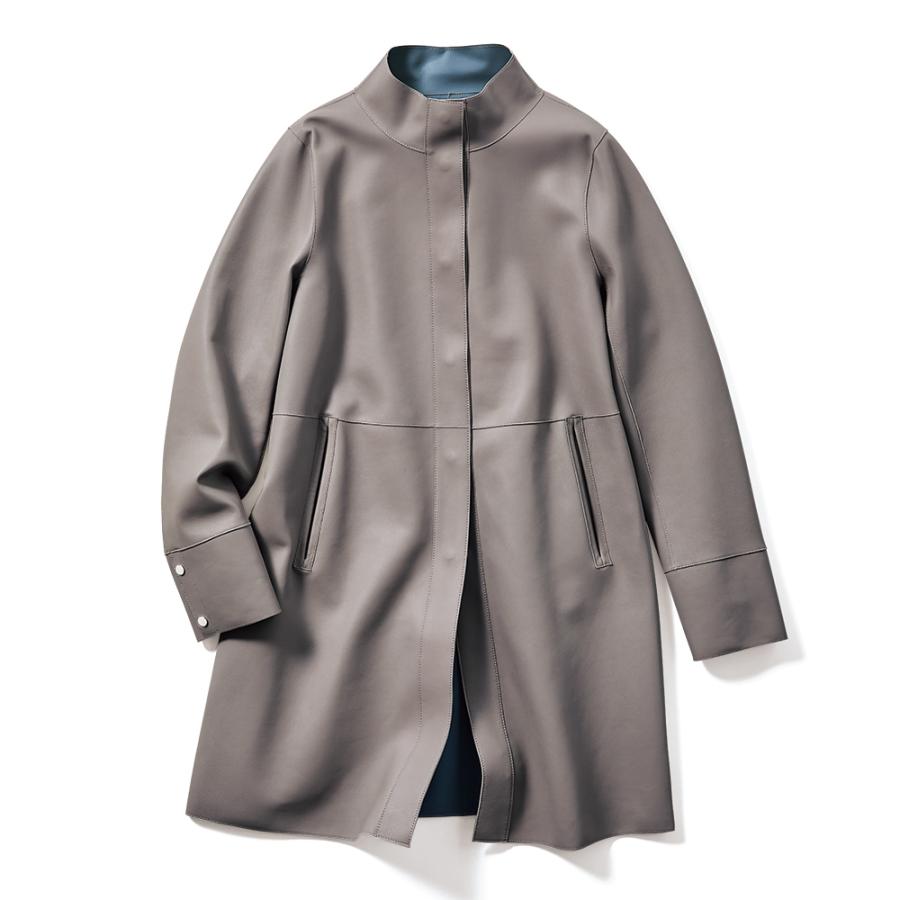 イタリア製　コート Donato Vinci Italy Uomo】スタンドカラーコート/ブラック×チェック