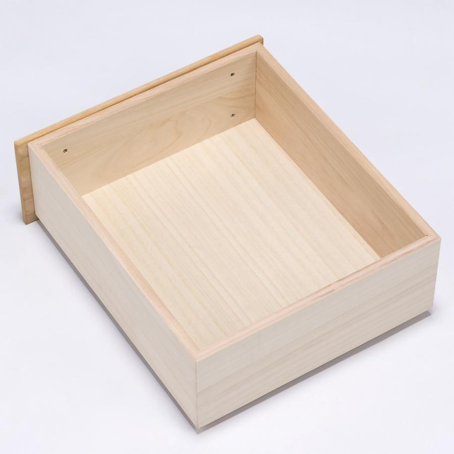 【日本製】北欧風総桐チェスト 幅100cm・3段（5杯） 衣類収納 押入れ クローゼット収納 633156の画像