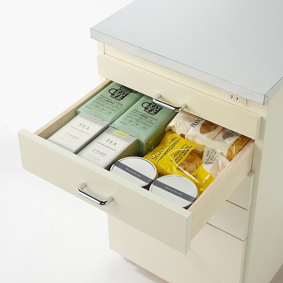 dinos（ディノス） ［幅25奥行55cm］ ステンレス天板隙間収納 引き出し