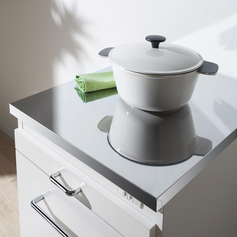 dinos（ディノス） ［幅25奥行55cm］ ステンレス天板隙間収納 引き出し