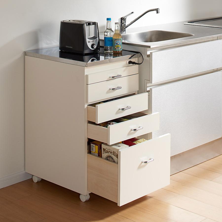 dinos（ディノス） ［幅44.5奥行55cm］ ステンレス天板隙間収納