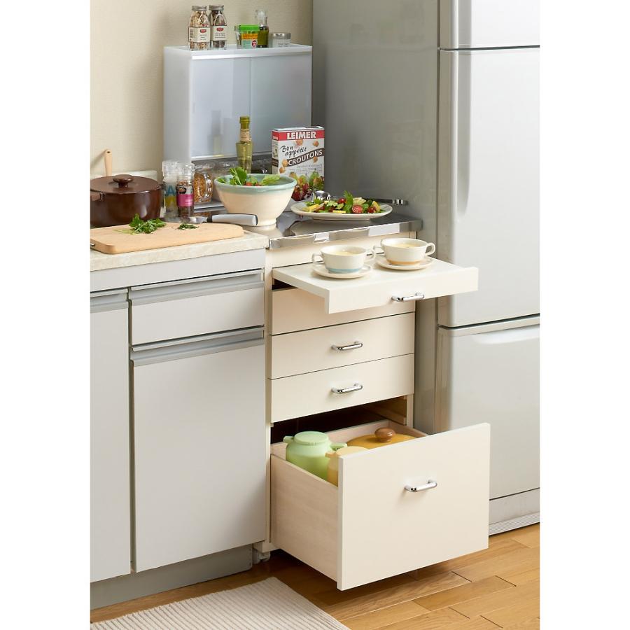 dinos（ディノス） ［幅44.5奥行55cm］ ステンレス天板隙間収納