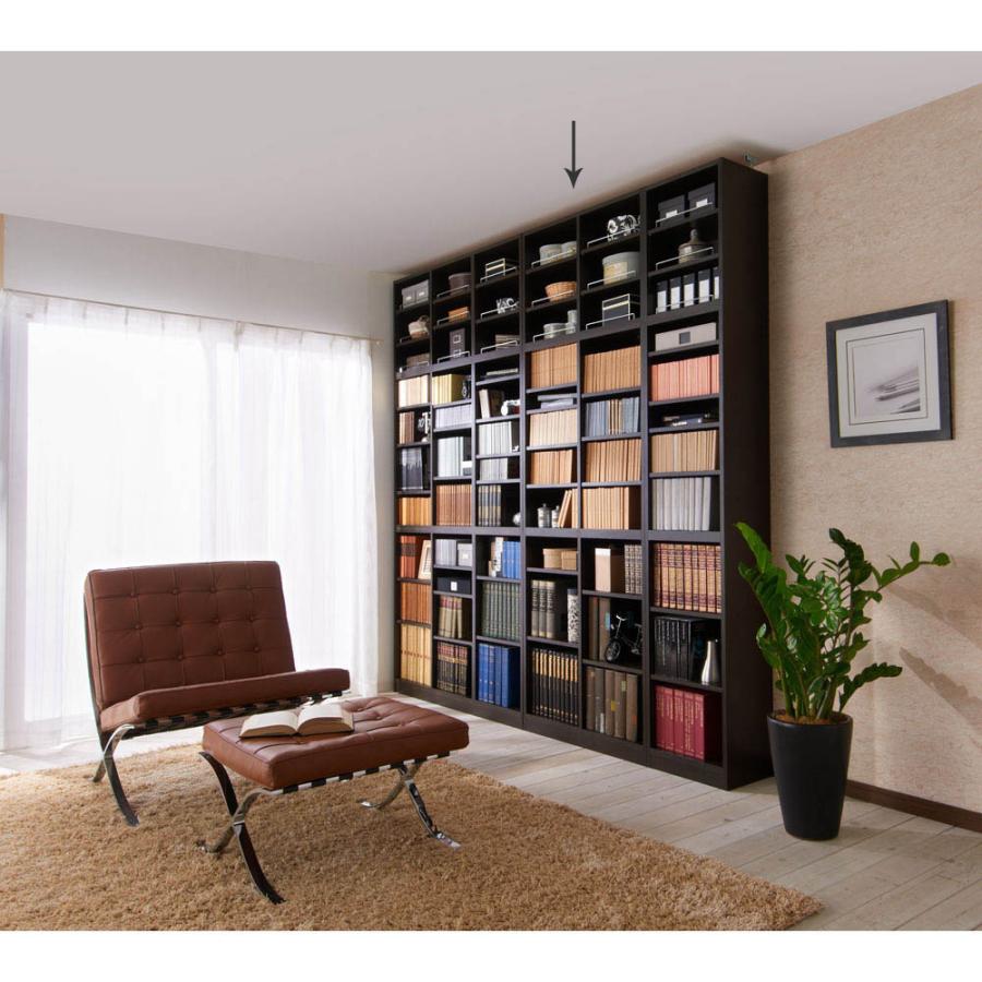 dinos（ディノス） 1cmピッチ薄型壁面書棚 奥行28cm 幅82cm 上置き高さ