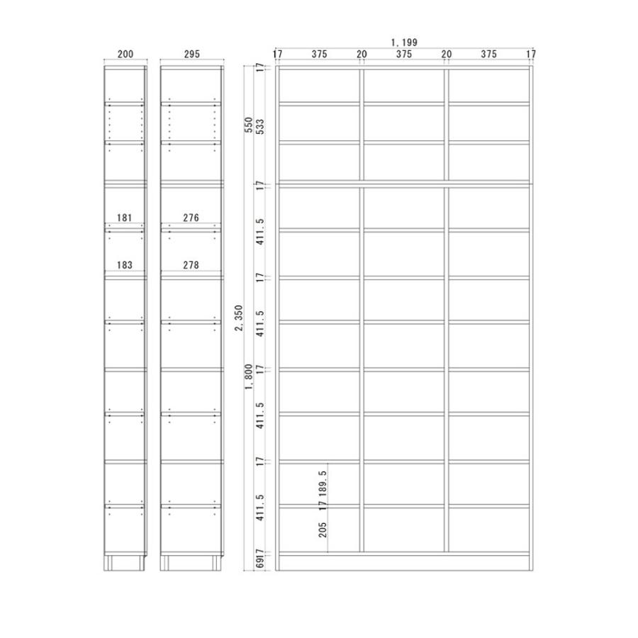 dinos（ディノス） 天井突っ張り式壁面ラック オープンタイプ上置き