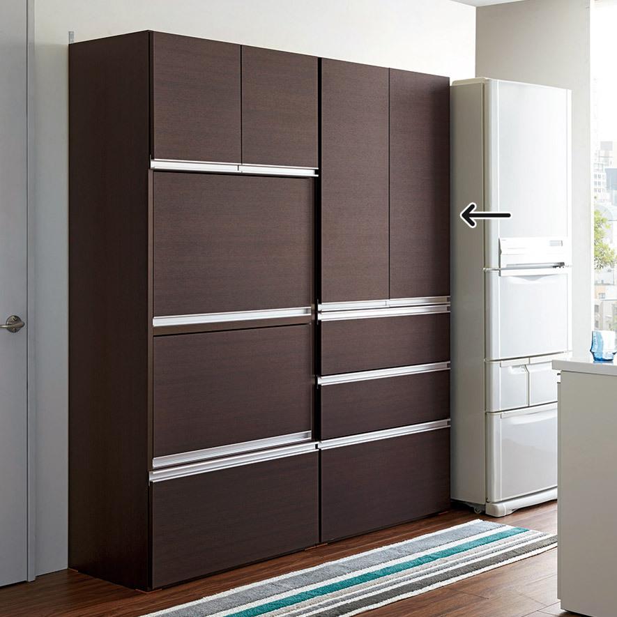 家具 収納 キッチン収納 食器棚 キッチンストッカー 食品ストッカー 組立不要 家電を隠せるキッチン収納シリーズ 食器棚幅78cm ディノス Paypayモール店 通販 Paypayモール