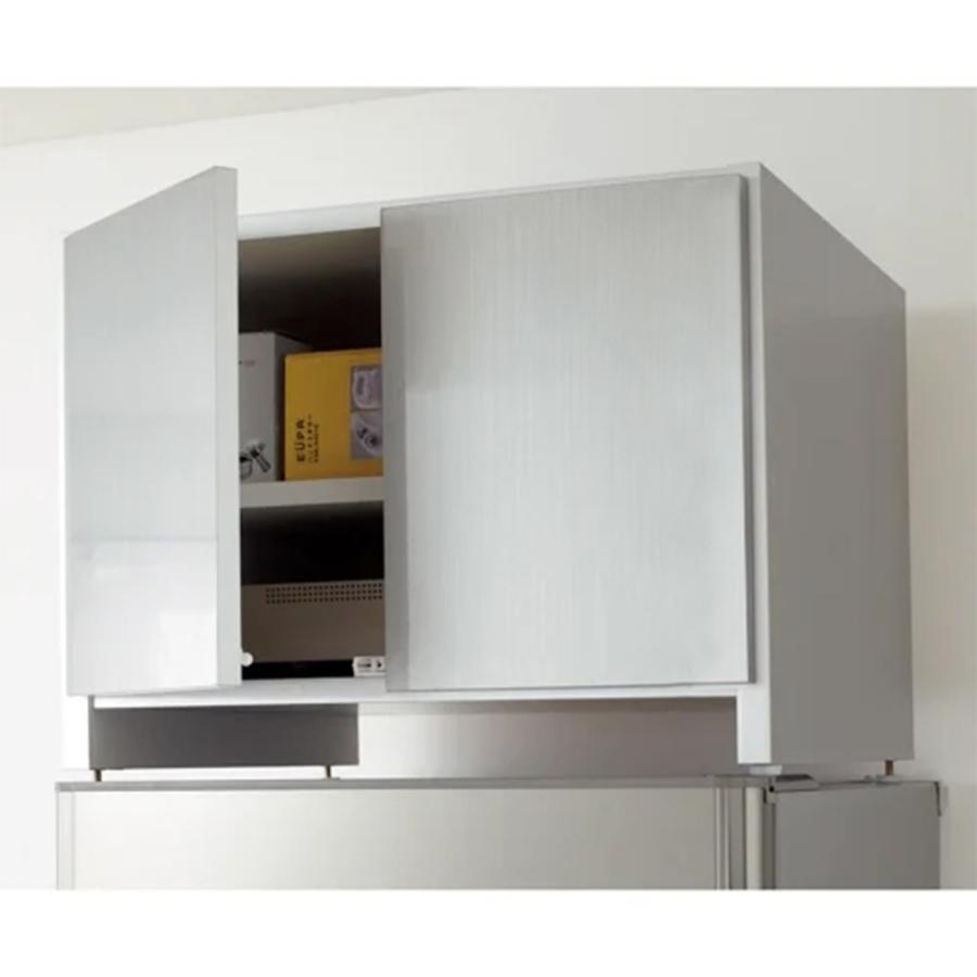 dinos（ディノス） 組立不要 光沢仕上げ冷蔵庫上置き 奥行35.5高さ45.5