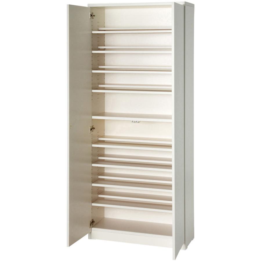 dinos（ディノス） 効率収納できる段違い棚シェルフ ［本体 板扉タイプ