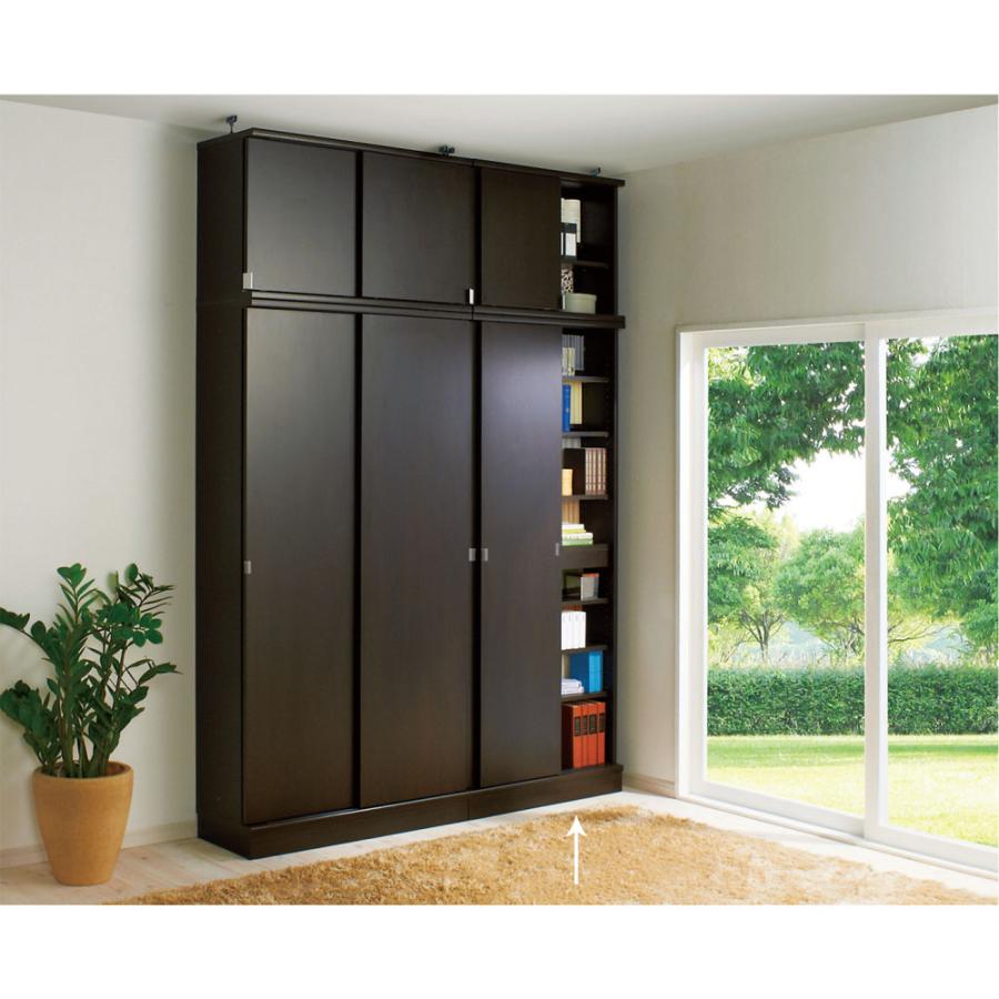 dinos（ディノス） 効率収納できる段違い棚シェルフ ［本体 板扉タイプ