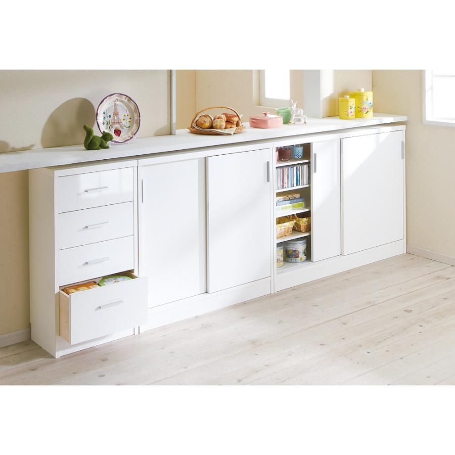 dinos（ディノス） 引き戸カウンター下収納庫 奥行29.5高さ87cmタイプ