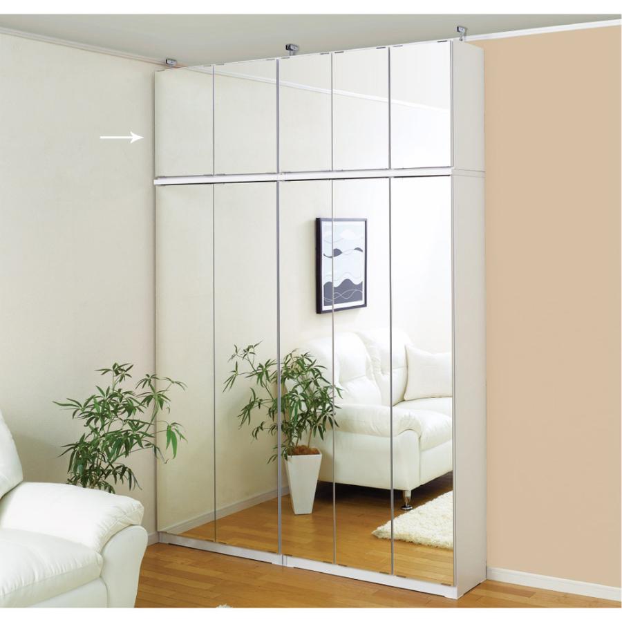 dinos（ディノス） 効率収納できる段違い棚シェルフ ［突っ張り上置き