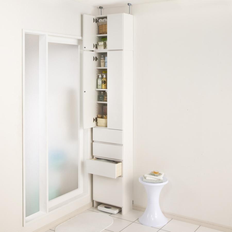 dinos（ディノス） 組立不要 天井まで使える薄型サニタリーチェスト