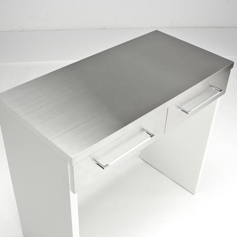 ディノス　ステンレストップ下段オープン 間仕切りカウンター 幅119cm ステンレストップ下段オープン 間仕切りカウンター 幅119cm 通販