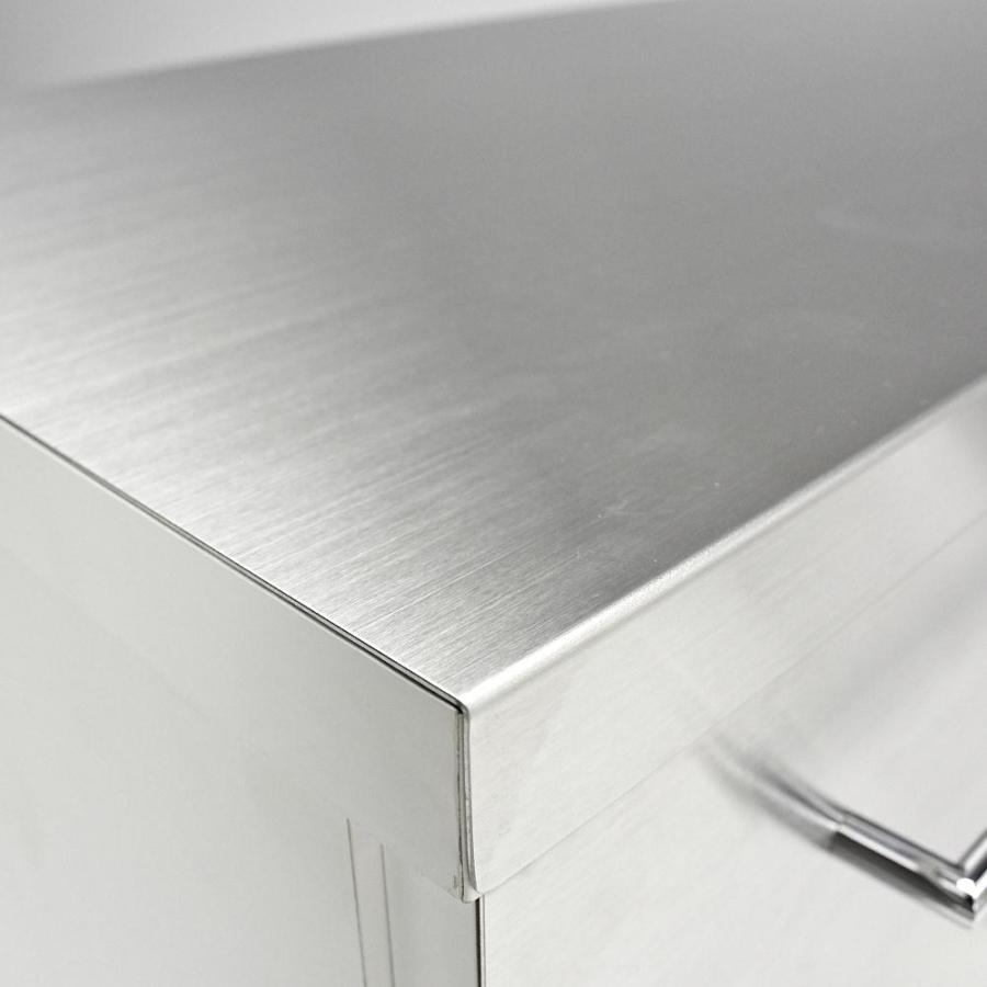 ディノス ステンレストップ下段オープン 間仕切りカウンター 幅